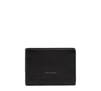 Piquadro - Cartera de Hombre con portadocumentos - Cuero, 7 Porta-Tarjetas, portamonedas, Ventana Vertical, RFID - Negro