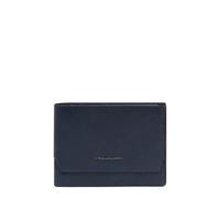 Piquadro - Cartera de Hombre con portadocumentos - Cuero, 7 portatarjetas, Monedero, Ventana Vertical, RFID - Avio