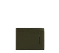 Piquadro - Cartera de Hombre con portadocumentos - Cuero, 7 portatarjetas, portamonedas, Ventana Vertical, RFID - Verde
