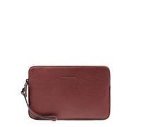 Piquadro- Cartera de Mano de Cuero- Bags- Hombre- Marrón- ONE SIZE- Cartera de Mano de Cuero