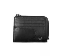 Piquadro Cartera Negra de Tres Pliegues Uomo Akron PP4822AOR, Negro -, Talla única, Tarjetero Credi
