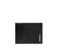 Piquadro Portafoglio uomo con portamonete in Pelle, Accesorio de Viaje-Billetera Unisex Adulto, Negro (Nero), 12 cm