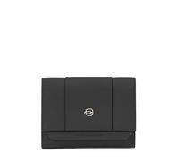 Piquadro Circle Cartera Protección RFID Piel 12 cm negro