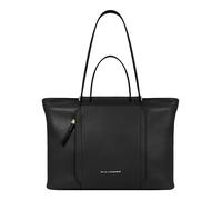 Piquadro Circle Bolsa de compras Piel natural 38 cm Compartimento para laptop negro