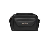 Piquadro Circle Bolsa de hombro Piel natural 23 cm negro