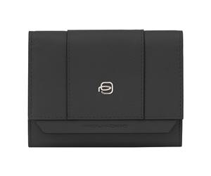 Piquadro Circle Cartera Protección RFID Piel 12 cm negro