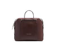 Piquadro Circle Maletín Piel natural 38 cm Compartimento para el portátil rojo