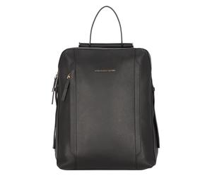 Piquadro Circle Mochila urbana Piel natural 41 cm Compartimento para el portátil negro