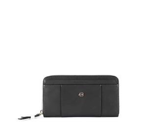 Piquadro - Circle Zip Around Wallet - Accessories - Mujer - Negro - ONE SIZE -