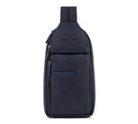 PIQUADRO, Convertible to backpack mono sling bag with RFID anti-fraud protection and pocket for CONNEQU, AZUL, turquesa, Talla única, 0 unidades