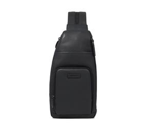 Piquadro - Convertible to backpack sling bag for i Pad®mini - Bags - Hombre - Negro - ONE SIZE -