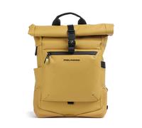 Piquadro Corner 2.0 | Mochila roll-top | amarillo | 17 L | poliuretano