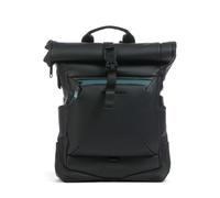 Piquadro Corner 2.0 | Mochila roll-top | negro | 17 L | poliuretano
