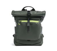 Piquadro Corner 2.0 | Mochila roll-top | verde | 17 L | poliuretano