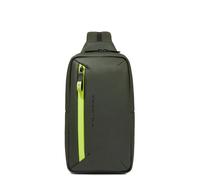 Piquadro- Corner 2.0 Mono Sling Bag- Bags- Hombre- Verde- ONE SIZE- Corner 2.0 Mono Sling Bag