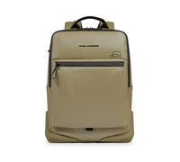 Piquadro Corner Mochila de negocios Bloqueo RFID 43 cm Compartimento para el portátil amarillo