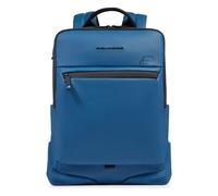 Piquadro Corner Mochila de negocios Protección RFID 43 cm Compartimento para el portátil azul