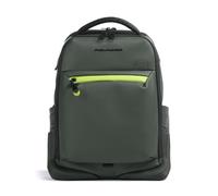Piquadro Corner Special | Mochila | verde | 17 L | poliuretano