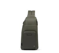 Piquadro - Cuero de un solo hombro para hombre - Compatible con iPad® mini - Portabilidad Derecha/Izquierda - Modus Line - Color verde