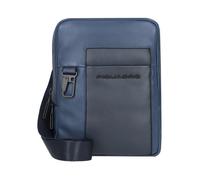 Piquadro Finn Bolsa de hombro Piel natural 18 cm azul