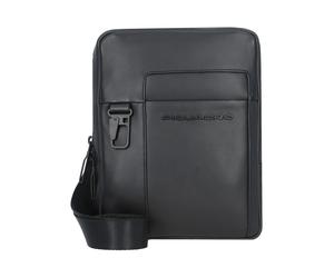 Piquadro Finn Bolsa de hombro Piel natural 18 cm negro