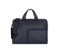 Piquadro Finn Maletín Piel 38 cm azul