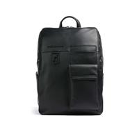 Piquadro Finn | Mochila | negro | 10 L | cuero de vaca de grano fino