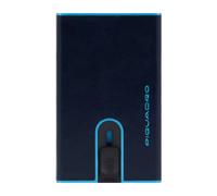 PIQUADRO Blue Square Credit Card Case Slider RFID Night Blue