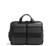 Piquadro Gio Maletín negro, fibra sintética, hombre