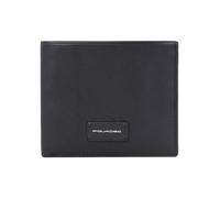 Piquadro Harper Cartera Bloqueo RFID Piel natural 11 cm negro