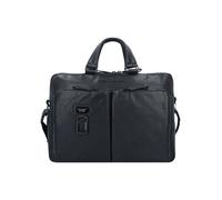 Piquadro Harper Maletín Piel natural 40 cm Compartimento para el portátil negro