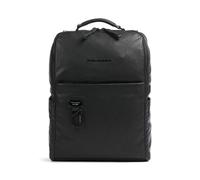 Piquadro Harper Mochila de negocios Piel 42 cm Compartimento para el portátil negro