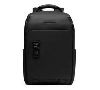 Piquadro Harper Mochila urbana Piel natural 44 cm Compartimento para el portátil negro