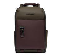 Piquadro Harper Mochila urbana Piel natural 44 cm Compartimento para el portátil verde oliva