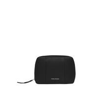 Piquadro - Leather make-up bag - Bags - Mujer - Negro - ONE SIZE -