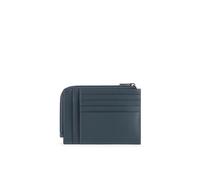 Piquadro leather wallet, cartera de piel con portamonedas, formato apa