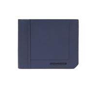 Piquadro Liko Cartera Bloqueo RFID Piel natural 11 cm azul