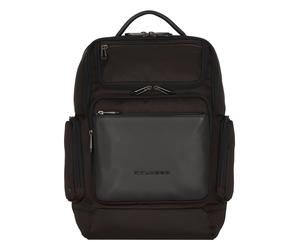 Piquadro Mac-Beth Mochila urbana Piel natural 43 cm Compartimento para el portátil negro
