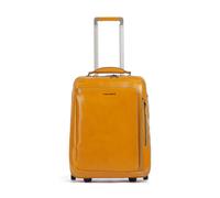 Piquadro | Maleta con 2 ruedas | amarillo | 38x51x23cm | cuero de vaca de grano fino