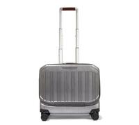 Piquadro - Maleta rígida con 4 Ruedas - Policarbonato con Detalles en Cuero - Negro - para Hombre y Mujer