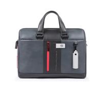 Piquadro- Maletín con dos asas porta ordenador y porta i Pad® personalizable con bolsillo para Connequ- Bags- Hombre- Gris- ONE SIZE- Maletín con dos asas porta ordenador y porta i Pad® personalizable