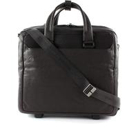 Piquadro - Maletín con ruedas cuadrado negro para ordenador - Bags - Hombre - Marrón - ONE SIZE -