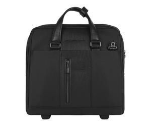 Piquadro- Maletín delgado para portátil con ruedas de 15-6"- Bags- unisex- Negro- ONE SIZE- Maletín delgado para portátil con ruedas de 15-6"