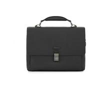 PIQUADRO Modus, Carpeta de Piel con Solapa y Cierre Unisex Adulto, Negro