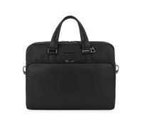 Piquadro- Maletín para portátil e i Pad®Pro 12-9 de piel con dos fuelles y protección antichoque- Bags- Hombre- Negro- ONE SIZE- Maletín para portátil e i Pad®Pro 12-9 de piel con dos fuelles y protec