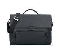 Piquadro Maletín Piel 42 cm Compartimento para el portátil negro