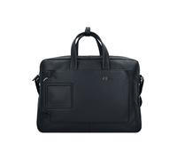 Piquadro Maletín Piel natural 44 cm Compartimento para el portátil negro