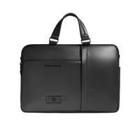 Piquadro Bolsa de trabajo para portátil 15,6" Hombre cuero negro