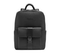 Piquadro Materia Mochila urbana Piel natural 48 cm Compartimento para el portátil negro