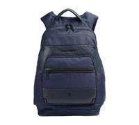 Piquadro - Mochila Azul Unisex para Portátil con Bolsillos Delanteros - Bags - Mujer - Azul - ONE SIZE -